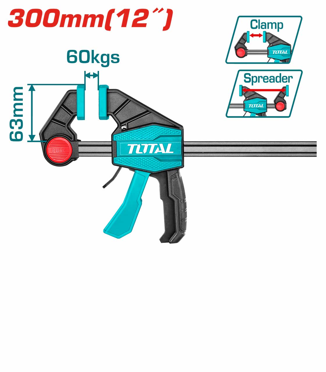 Total Quick Bar Clamps THT1340602 Total